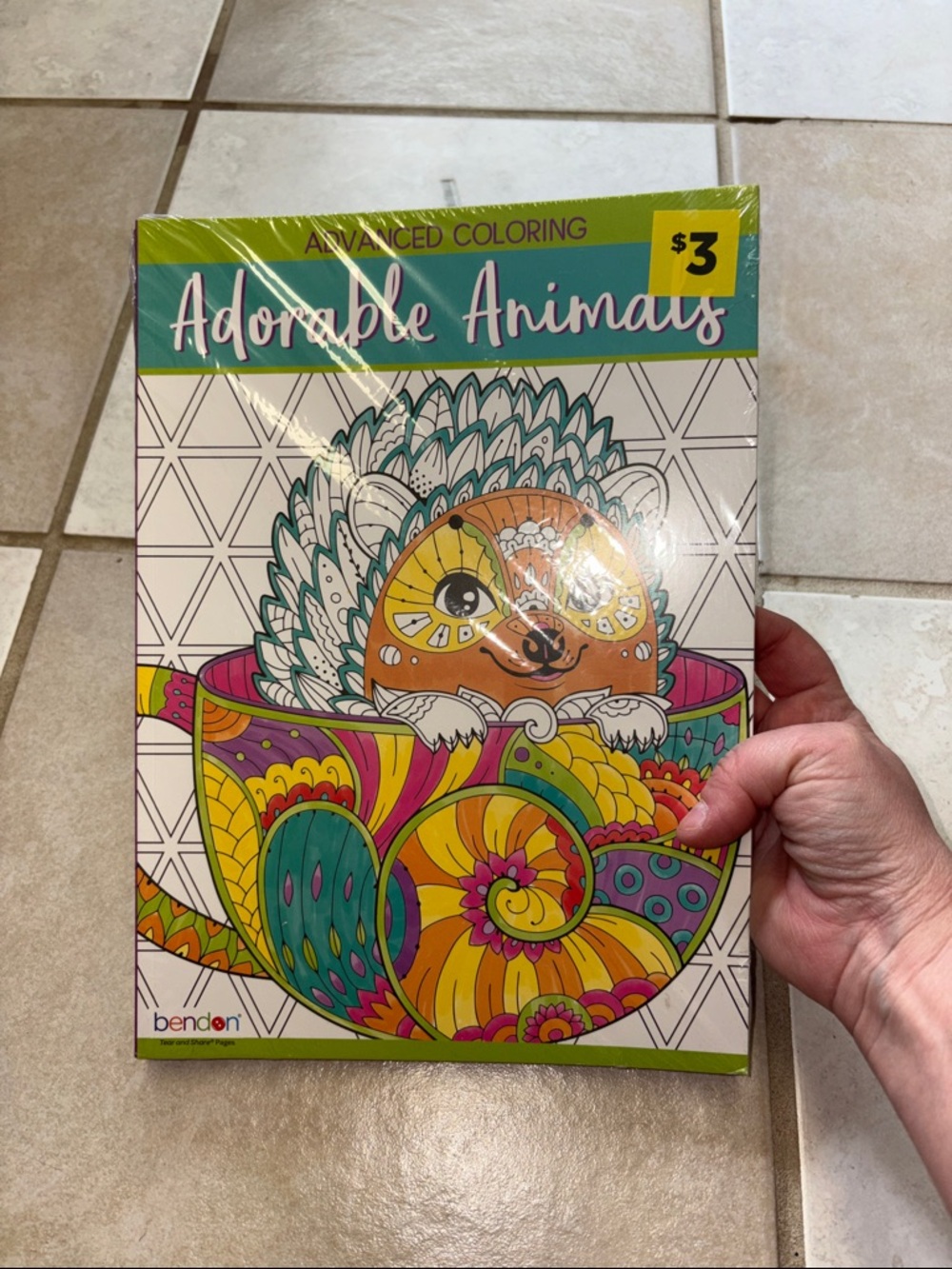 Pack of 4 Adorable Animals Advanced Coloring Book - Multicolor